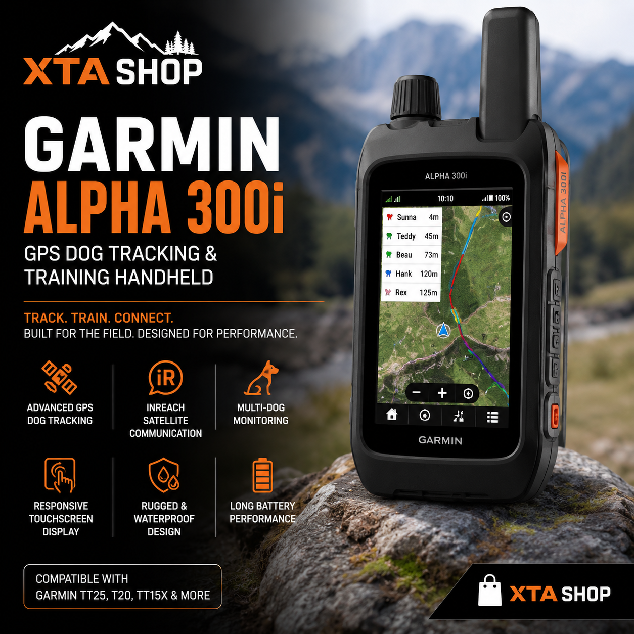 Garmin Alpha 300i GPS Dog Tracking & Training Handheld